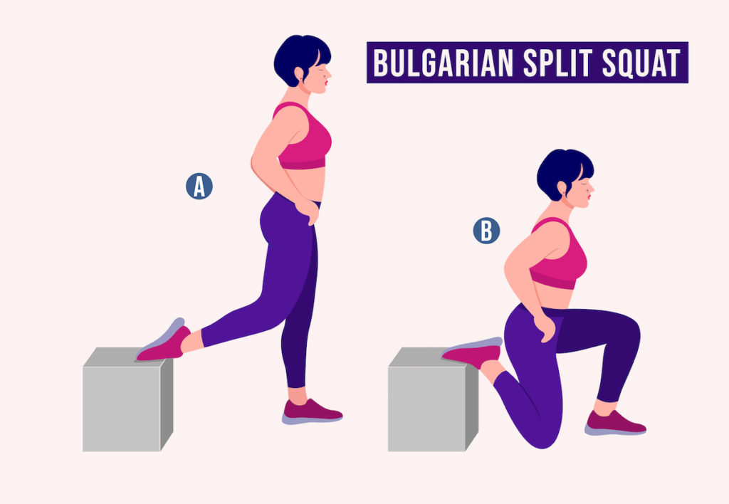 best butt workouts Bulgarian Split Squat TushToners