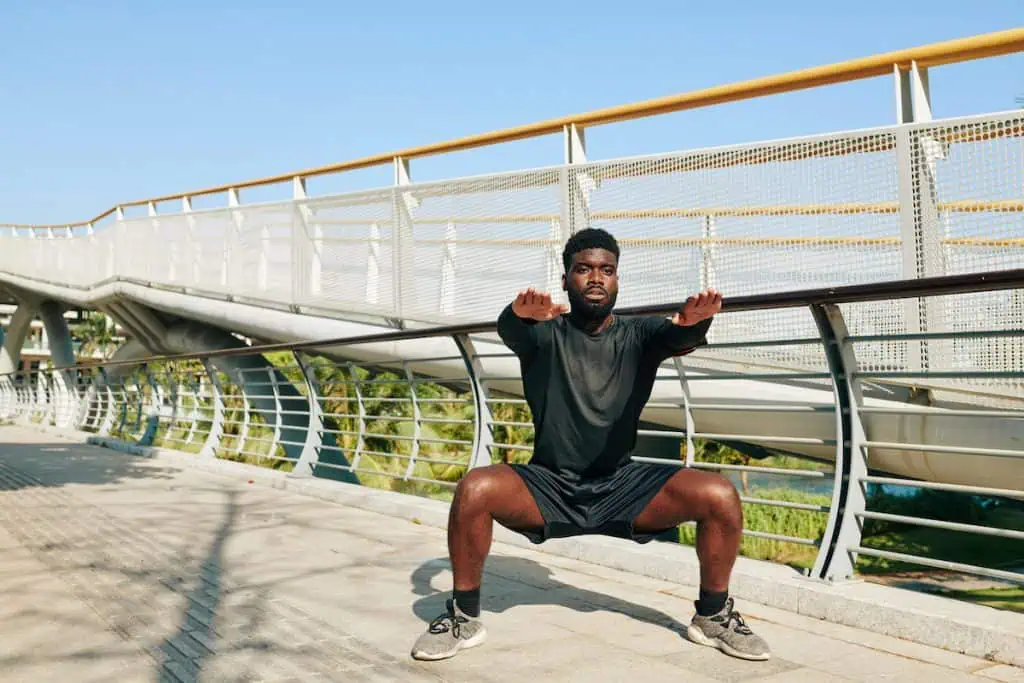 sumo squats, part of a Brazilian booty workout
